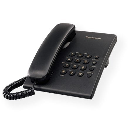 Panasonic KX-TS500 Аналогов телефон Черен