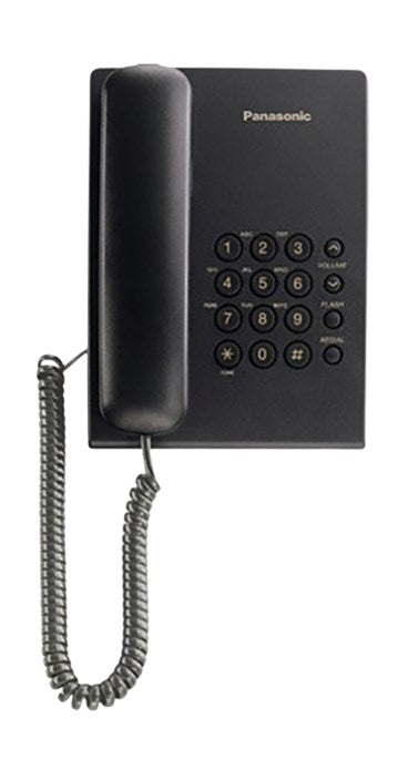 Panasonic KX-TS500 Аналогов телефон Черен