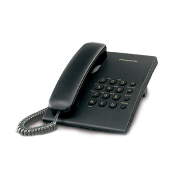 Panasonic KX-TS500 Аналогов телефон Черен
