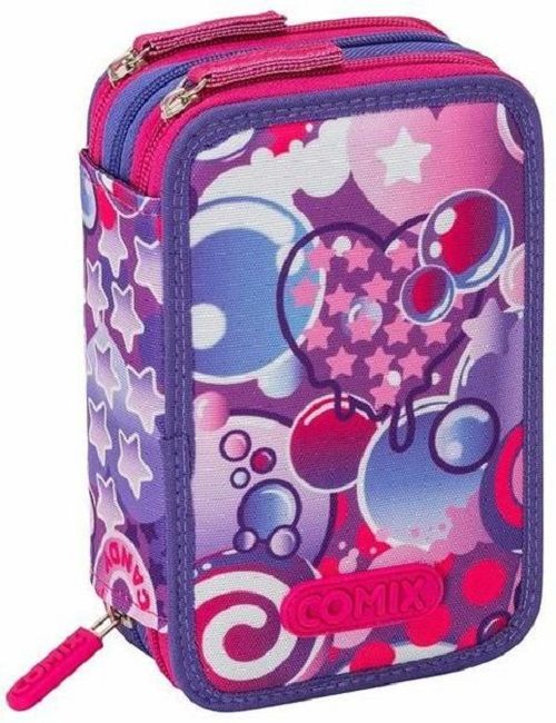Ученически несесер с пособия Panini Comix - Bright Bubbles Girl, 3 ципа