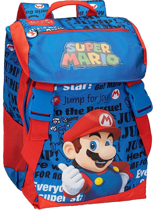 Ученическа раница Panini Super Mario - Blue Standart, 2 отделения