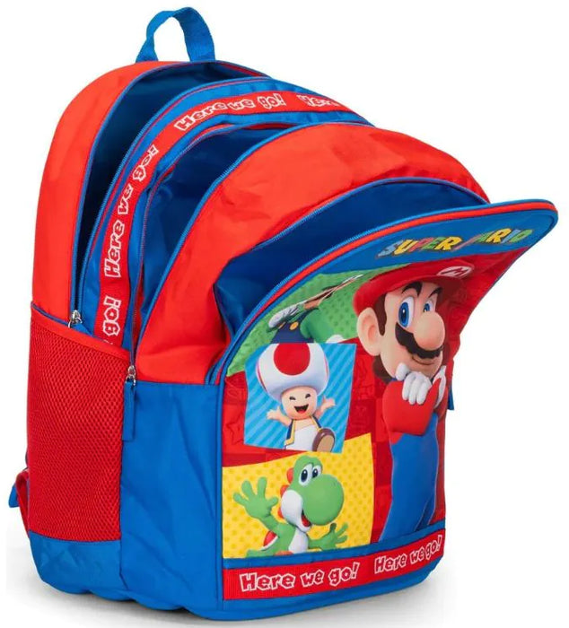 Ученическа раница Panini Super Mario - Red & Blue