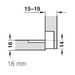 ПАНТА КЛАПВАЩА ВРАТА 2БР. HÄFELE