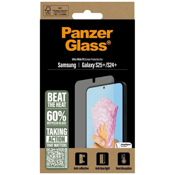 PanzerGlass All-in-One Ultra-Wide Fit Tempered Glass