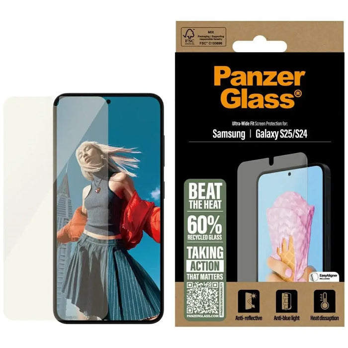 PanzerGlass All-in-One Ultra-Wide Fit Tempered Glass