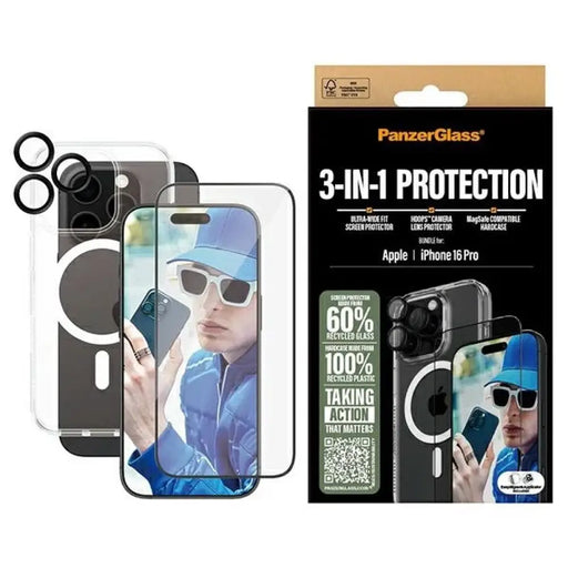 PanzerGlass Bundle 3in1 iPhone 16 Pro 6.3’’ D3O Hardcase