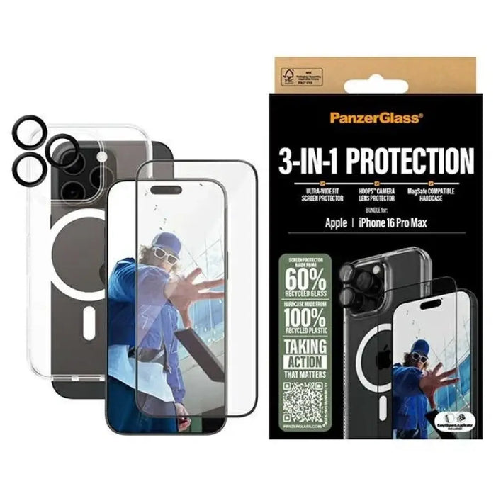 PanzerGlass Bundle 3in1 iPhone 16 Pro Max 6.9’’ D3O