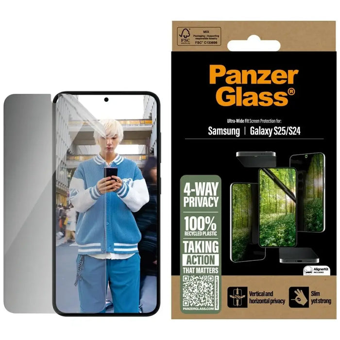 PanzerGlass Eco Matrix Ultra-Wide Fit Privacy Glass