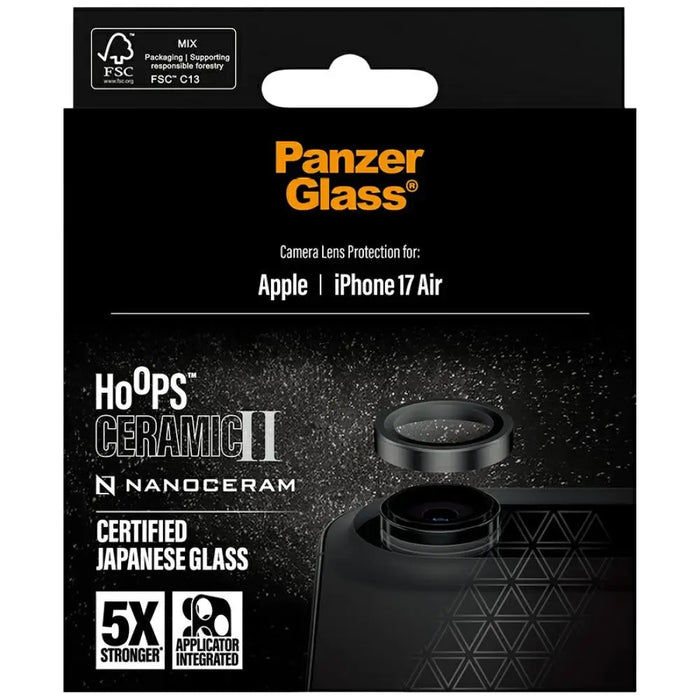 PanzerGlass Hoops Ceramic II закалено стъкло за iPhone Air