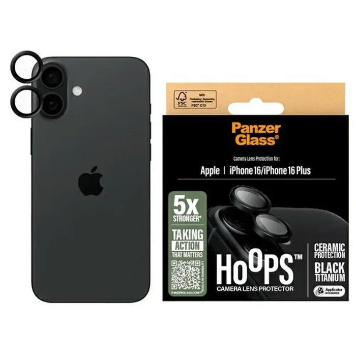 PanzerGlass Hoops керамичен протектор за лещи iPhone 16