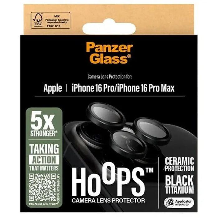 PanzerGlass Hoops керамичен протектор за лещи iPhone 16 Pro