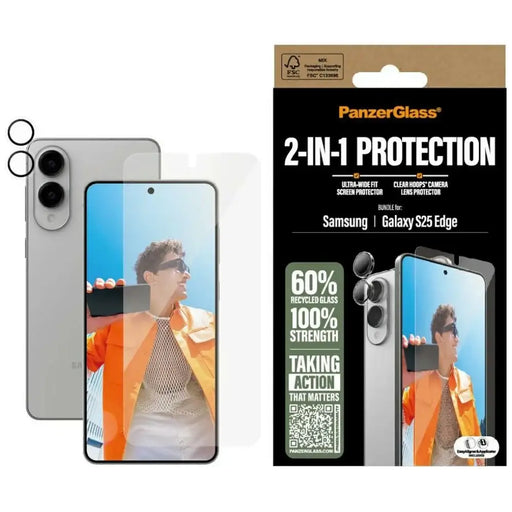 PanzerGlass Hoops + UWF 2в1 стъкло+леща за Samsung Galaxy