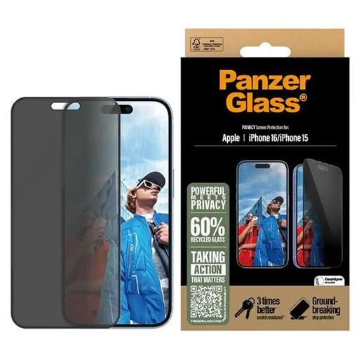 PanzerGlass Privacy Screen Protector iPhone 16 6.1’’