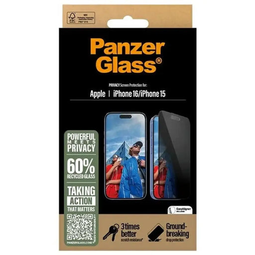 PanzerGlass Privacy Screen Protector iPhone 16 6.1’’