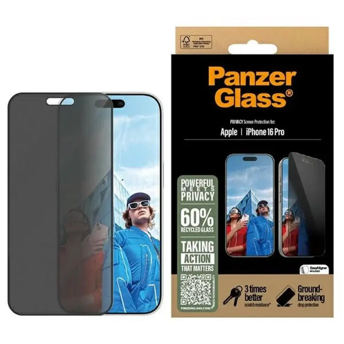 PanzerGlass Privacy Screen Protector iPhone 16 Pro 6.3’’