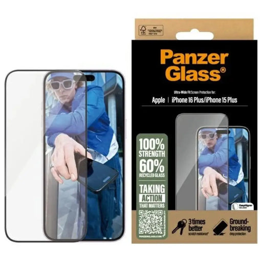 PanzerGlass Screen Protector iPhone 16 Plus 6.7’’