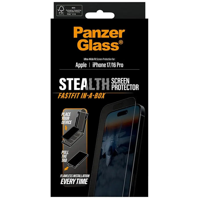 PanzerGlass Stealth Ultra-Wide Fit Fastfit Tempered Glass