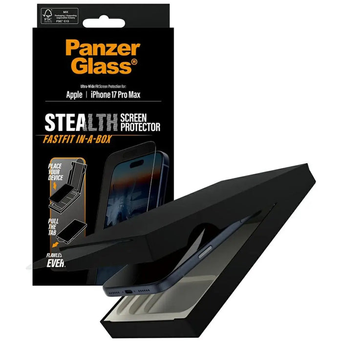 PanzerGlass Stealth Ultra-Wide Fit Fastfit Tempered Glass