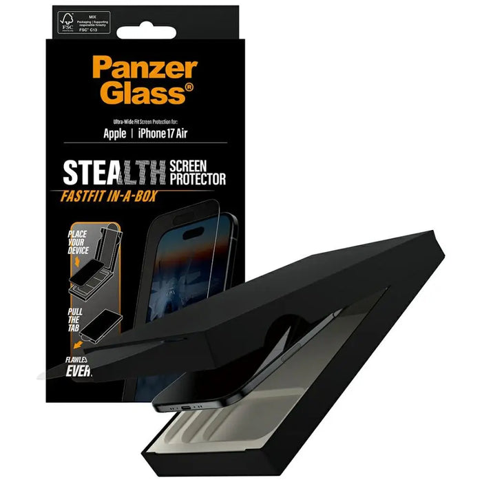 PanzerGlass Stealth Ultra-Wide Fit Fastfit закалено стъкло