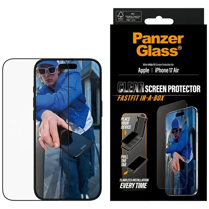 PanzerGlass Ultra-Wide Fit Fastfit закалено стъкло