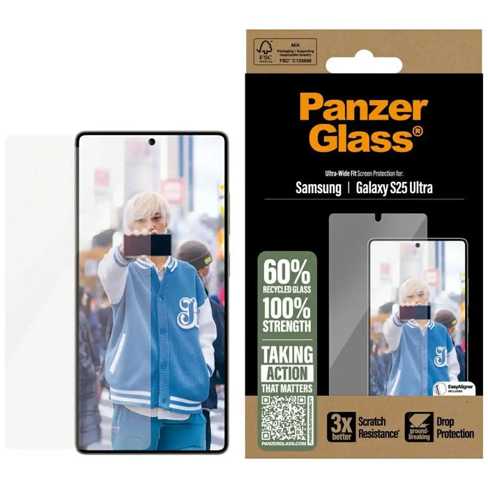 PanzerGlass Ultra-Wide Fit Tempered Glass за Samsung Galaxy