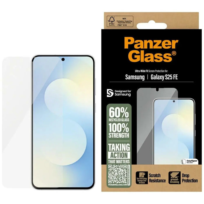 PanzerGlass Ultra-Wide Fit закалено стъкло за Samsung
