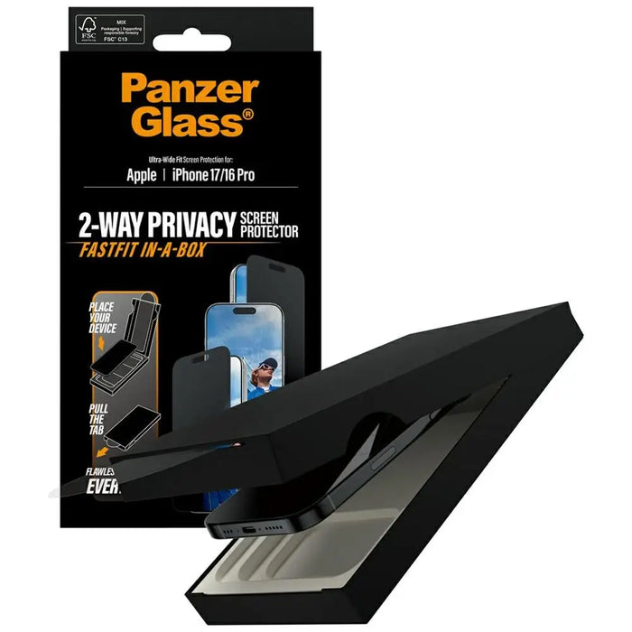 PanzerGlass ултраширокоцветно стъклено стъкло Fastfit