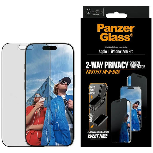 PanzerGlass ултраширокоцветно стъклено стъкло Fastfit