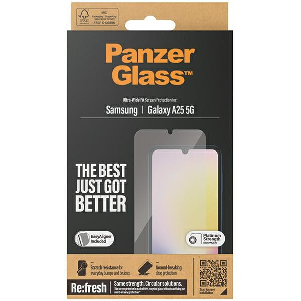 Закалено стъкло PanzerGlass Ultra-Wide Fit за Samsung Galaxy A25 5G