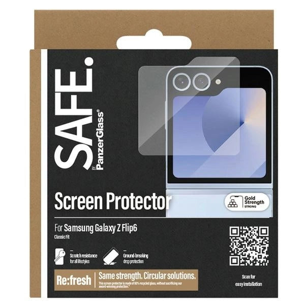 SAFE by PanzerGlass закалено стъкло за Samsung Galaxy Z Flip 6