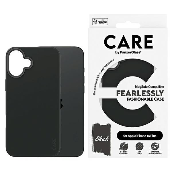 CARE by PanzerGlass Fashion Case iPhone 16 Plus 6.7" черен/черен MagSafe 1379