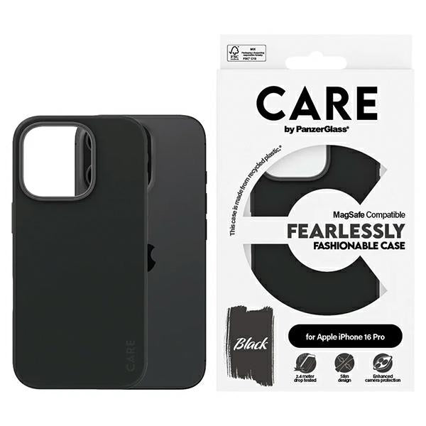 CARE by PanzerGlass Fashion Case iPhone 16 Pro 6.3" черен/черен MagSafe 1378