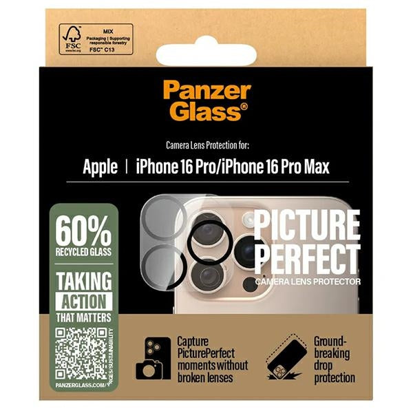 PanzerGlass PicturePerfect протектор за обектив iPhone 16 Pro 6.3" / 16 Pro Max 6.9" 1280