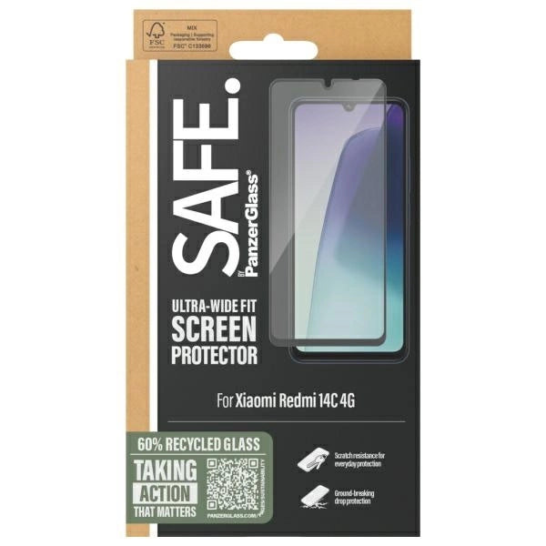 Защита на екрана PanzerGlass Ultra-Wide Fit Tempered Glass за Xiaomi 14C 4G