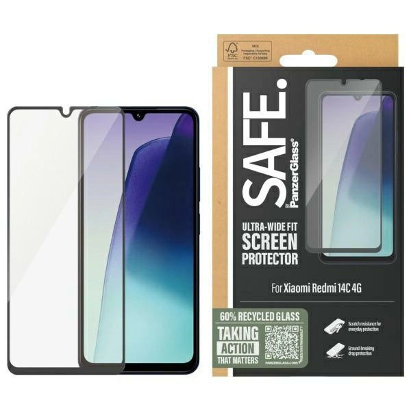 Защита на екрана PanzerGlass Ultra-Wide Fit Tempered Glass за Xiaomi 14C 4G