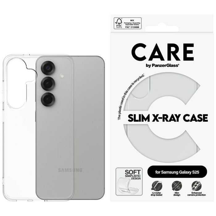 CARE by PanzerGlass Fashion X-Ray Case за Samsung Galaxy S25 - прозрачен