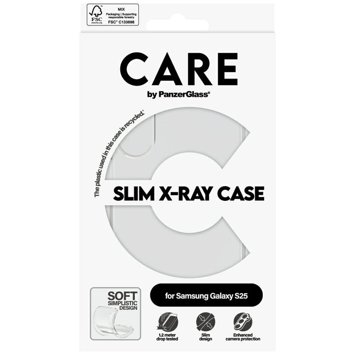 CARE by PanzerGlass Fashion X-Ray Case за Samsung Galaxy S25 - прозрачен