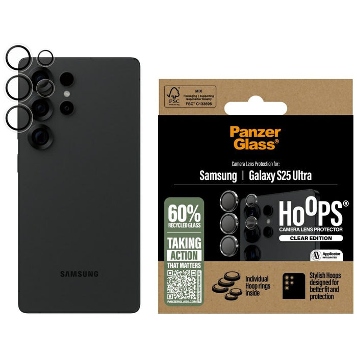 PanzerGlass Hoops Lens Protector Tempered Glass за Samsung Galaxy S25 Ultra Clear