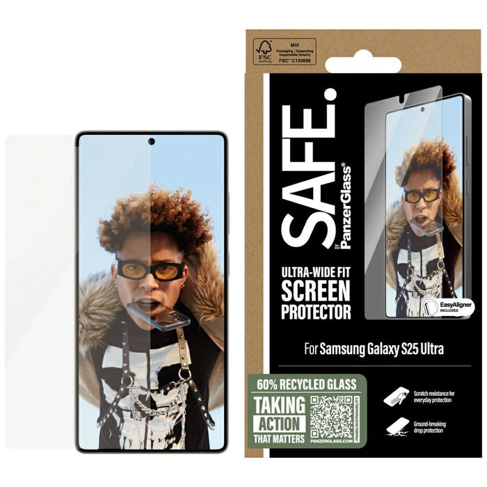 SAFE от PanzerGlass Ultra-Wide Fit Tempered Glass за Samsung Galaxy S25 Ultra