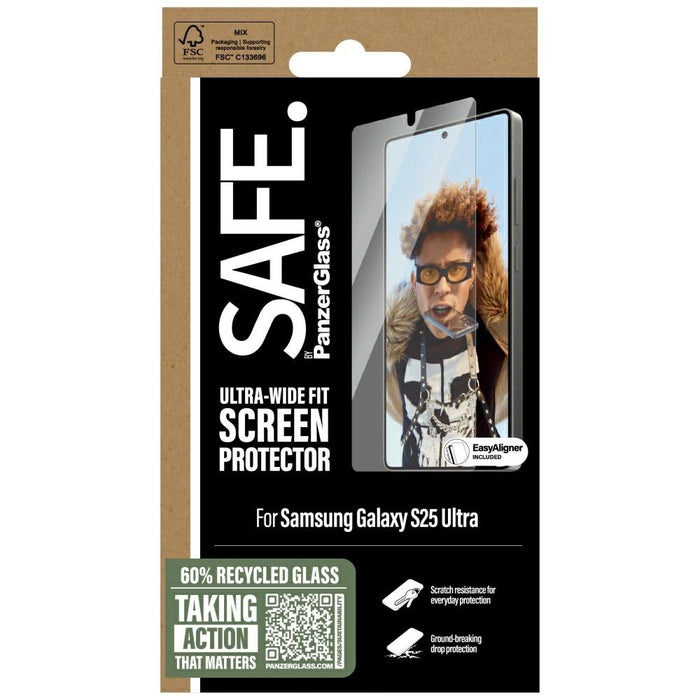 SAFE от PanzerGlass Ultra-Wide Fit Tempered Glass за Samsung Galaxy S25 Ultra