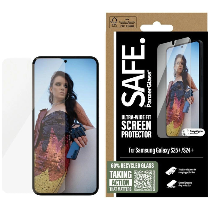 SAFE от PanzerGlass Ultra-Wide Fit Tempered Glass за Samsung Galaxy S25+