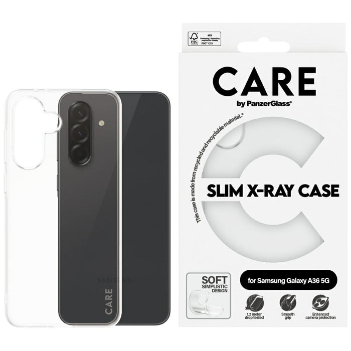 CARE by PanzerGlass Fashion X-Ray Case за Samsung Galaxy A36 5G - Прозрачен