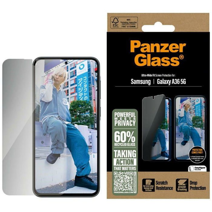 PanzerGlass Ultra-Wide Fit Privacy Glass за Samsung Galaxy A36 5G