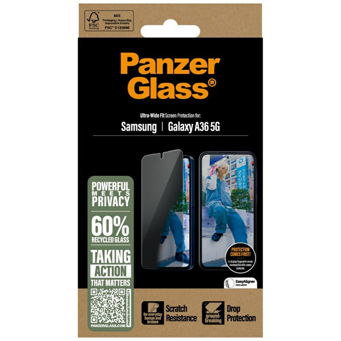 PanzerGlass Ultra-Wide Fit Privacy Glass за Samsung Galaxy A36 5G