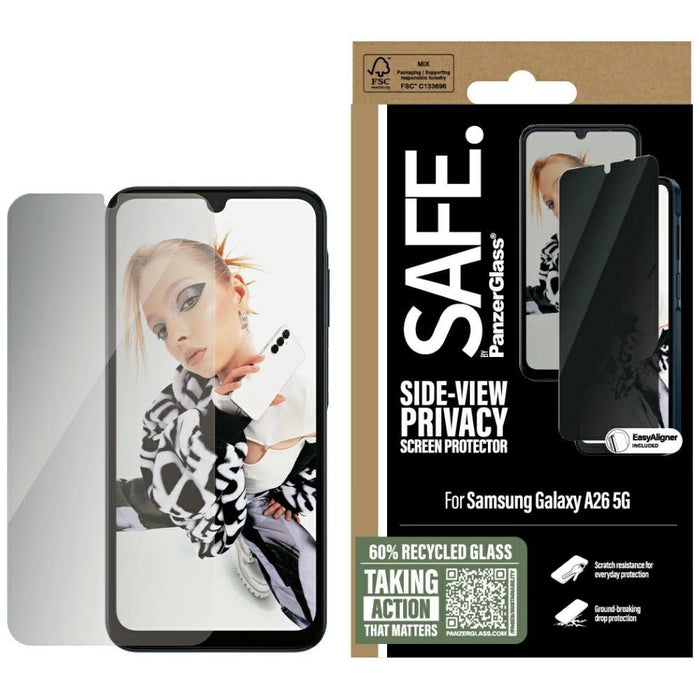 SAFE от PanzerGlass Ultra-Wide Fit Privacy Glass за Samsung Galaxy A26 5G - Прозрачен
