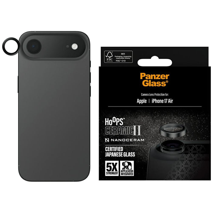 PanzerGlass Hoops Ceramic II закалено стъкло за iPhone Air обектив