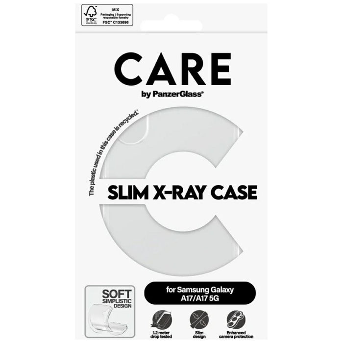 Калъф CARE by PanzerGlass Fashion X-Ray за Samsung Galaxy M17 5G / A17 / A17 5G - прозрачен