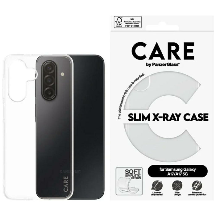 Калъф CARE by PanzerGlass Fashion X-Ray за Samsung Galaxy M17 5G / A17 / A17 5G - прозрачен