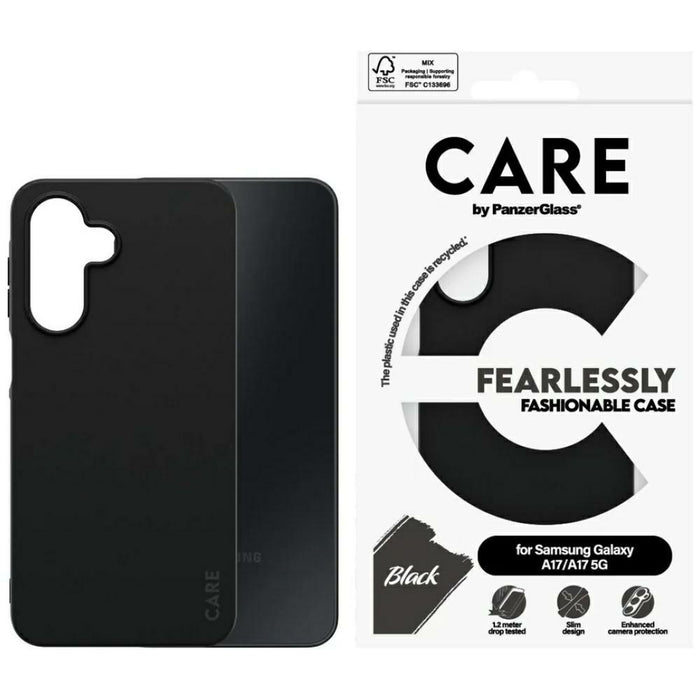 CARE от PanzerGlass Fearlessly Fashioned Case за Samsung Galaxy M17 5G / A17 / A17 5G - черен