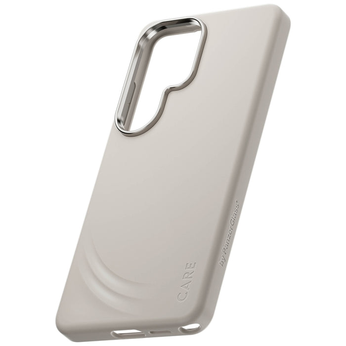 Калъф CARE by PanzerGlass Flow Vanilla Qi за Samsung Galaxy S26 - бежов